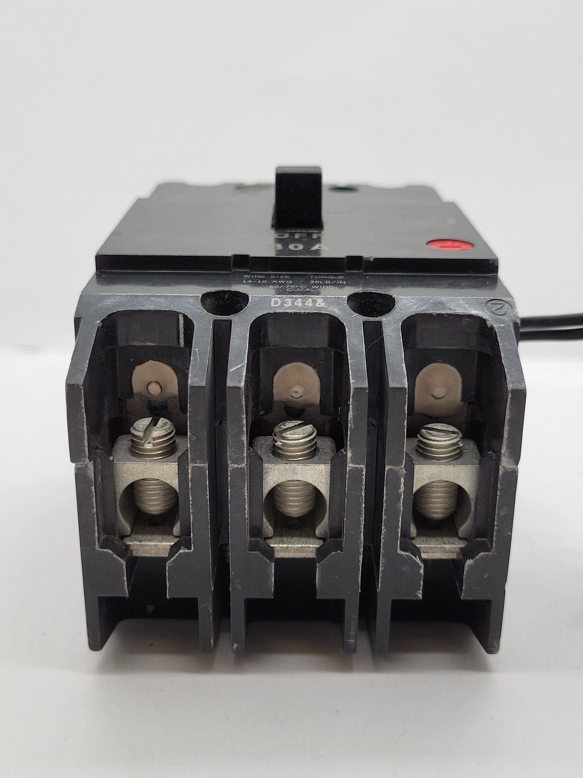General Electric TEY330ST12 Shunt Trip Bolt-On Circuit Breaker 30A 3P 480/277V