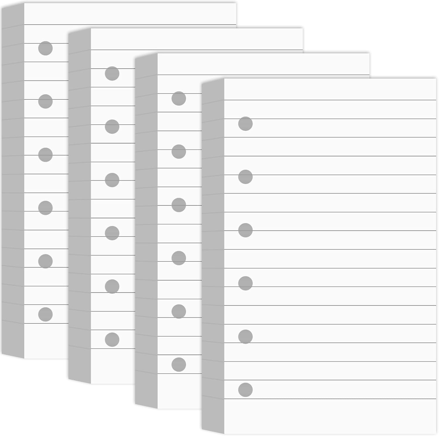 Ireer 400 Sheets Blank Lined Paper about 3 x 5 inches, as pictures show