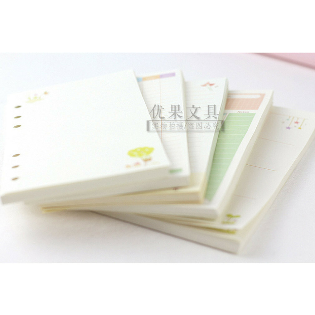 A5/A6 Colorful Paper Month Week Ruled Planner NoteBook Diary Schedule Refills #s