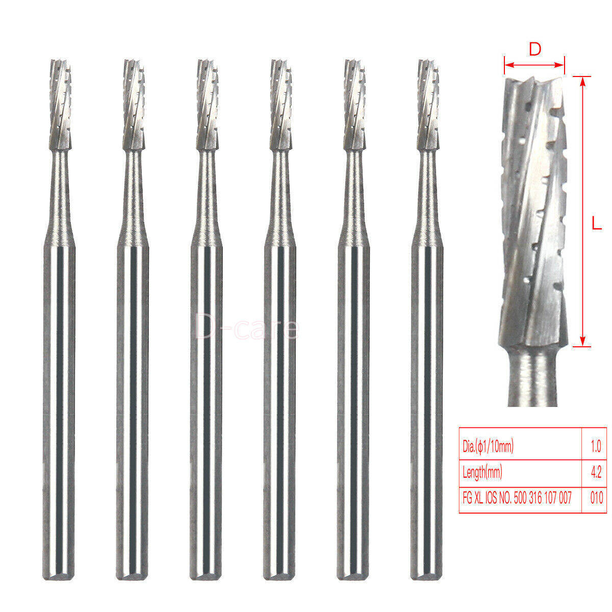Dental FG 557 SL Surgical Carbide Burs Friction Grip Beaver FGOS XL 557 25mm
