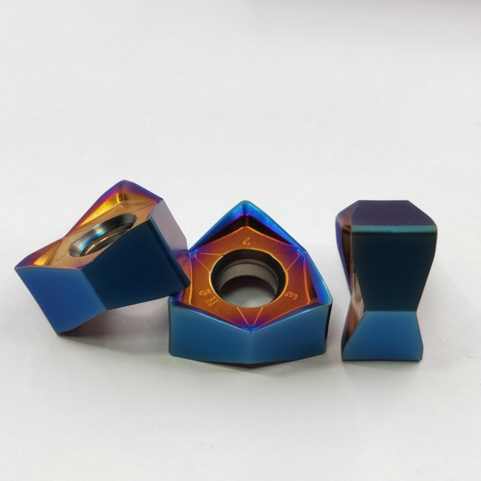 HRC50 WNMU080608EN-GM GBJ-CNC 90 deg End mill Milling insert For MFWN90 holder