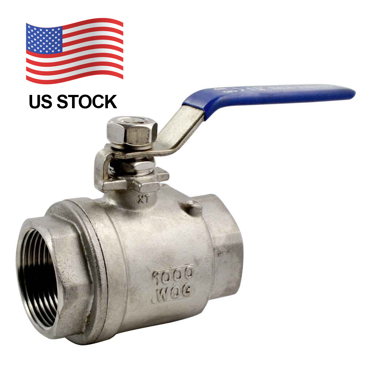 BALL VALVE1-1/4″ 1.25 in NPT Female Threaded Full Port Stainless Steel SS 316