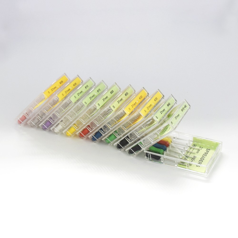 Dental Endo Finger Spreader 21/25mm,Root Canal Files Hand Use Assorted 6/Box