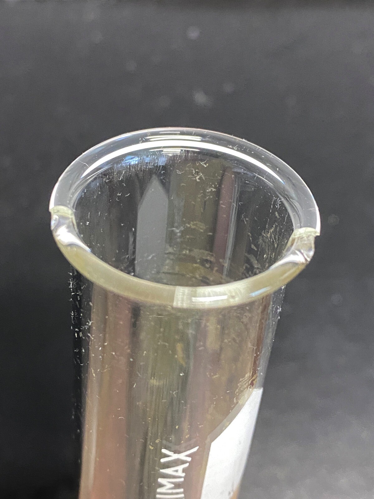 (2) KIMAX KIMBLE Glass 75mL Reuseable Plain Test Tubes 25mm OD x 200mm Length B