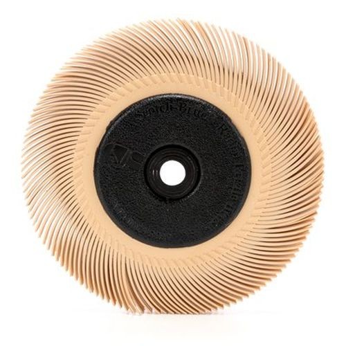 Cubitron Radial Bristle Brush, 67/161 6 Micron with Adapter, Peach