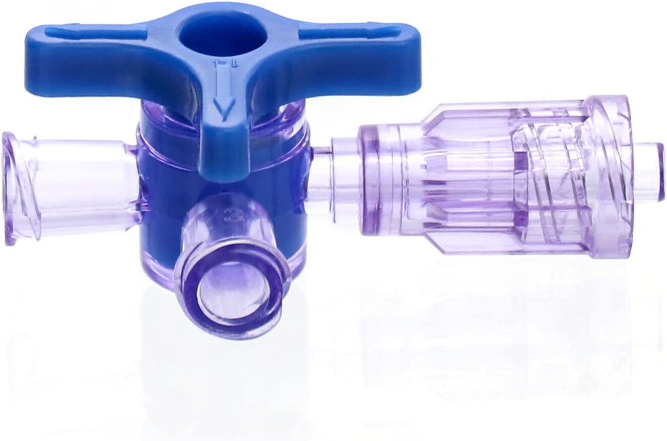 2-Way/3-Way Stopcocks Luer Connection, Mixing Luer Connector Adapter (10Pcs)