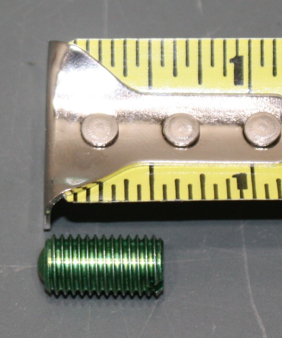 (10) Ilsco Ground Lug Screw 5/16″-24 x 5/8″, Green Slotted Set Bolt Bonding Stud