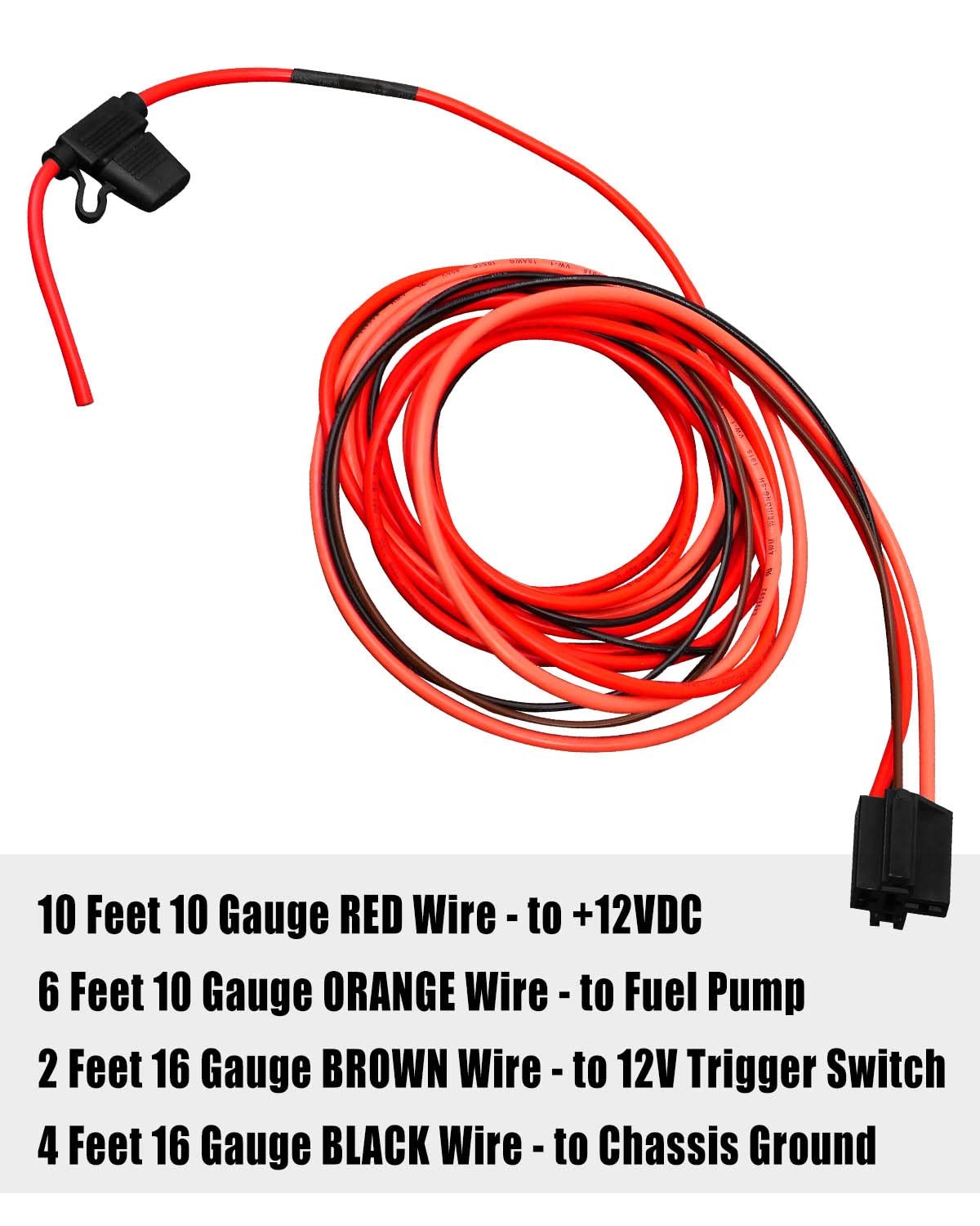 Electric Fuel Pump Relay Kit Fuel Pump Wiring Harness Kit Fit for 12V System …
