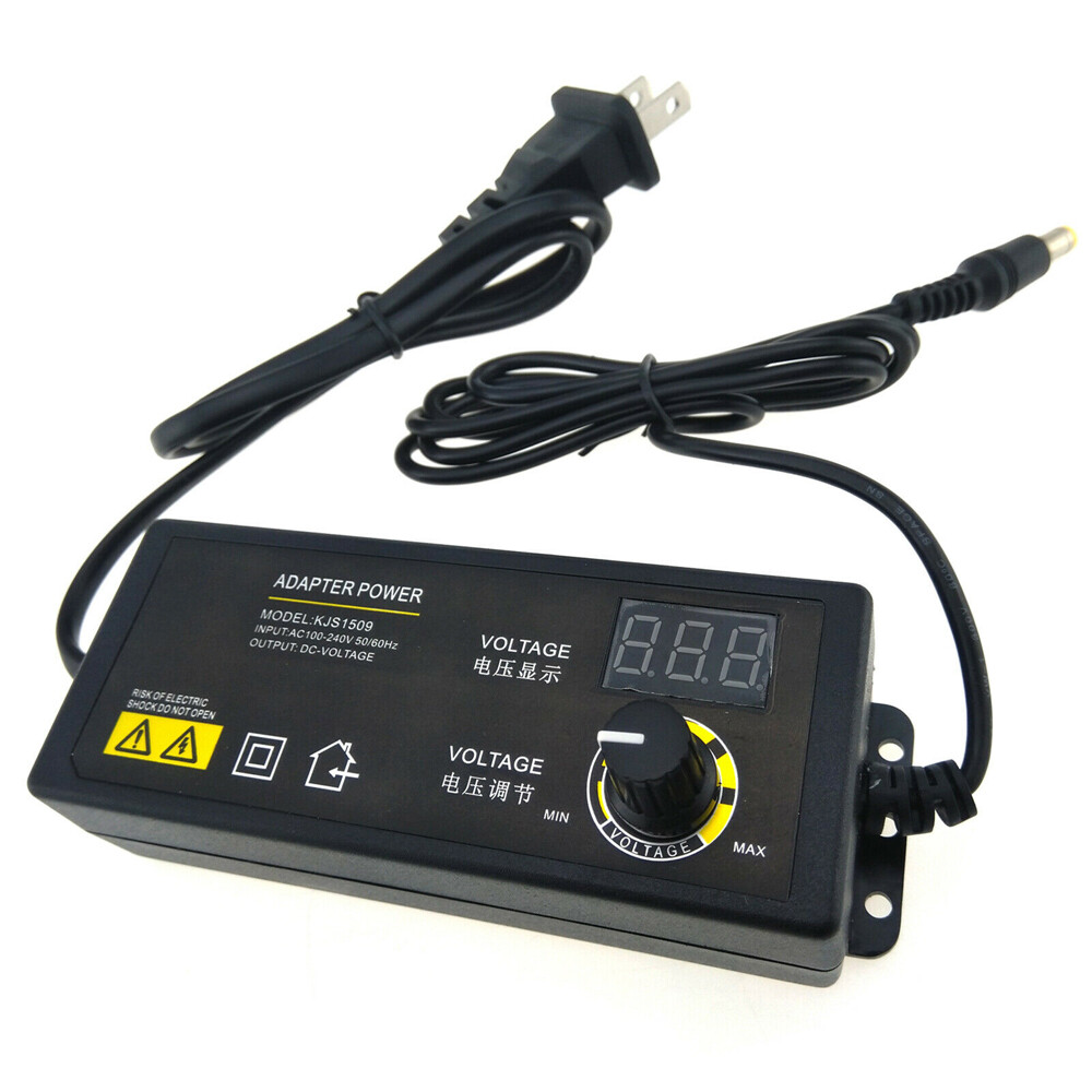 60W Power Supply Adjustable Variable Voltage DC 3V~24V Universal AC/DC Adapter