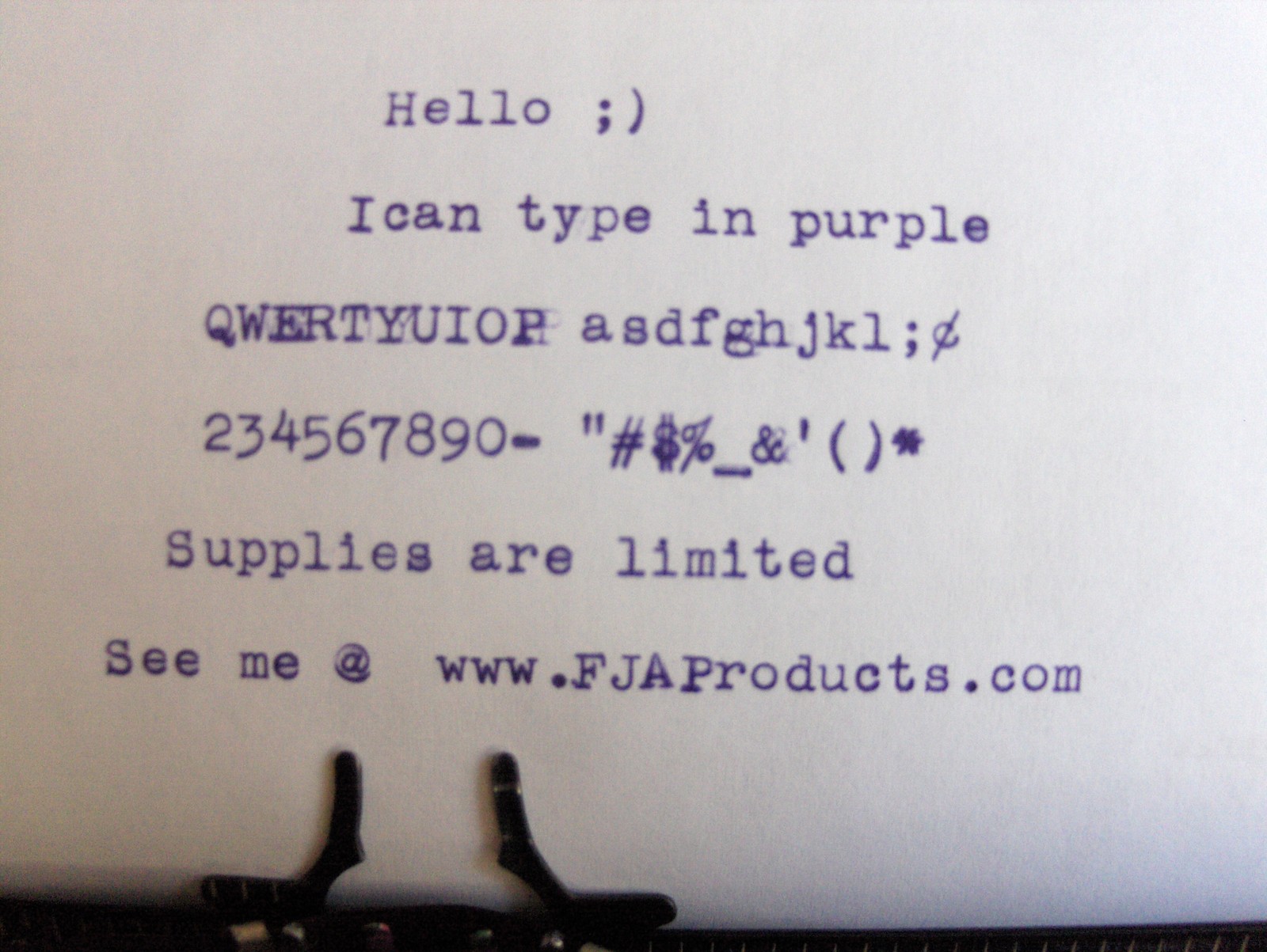 Olympia SG 3 B Purple Ink Typewriter Ribbon + Free Shipping