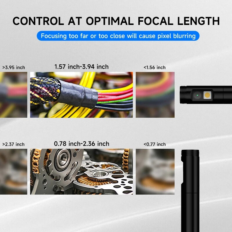 Dual Lens Mobile Endoscope Snake Inspection Camera iOS iPhone Android Cellphone