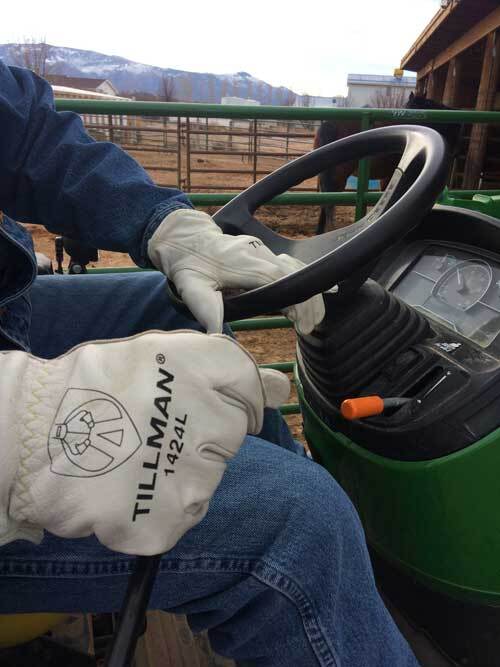 Tillman 1424 Top Grain Protective Cowhide Leather Drivers Safety Work Gloves