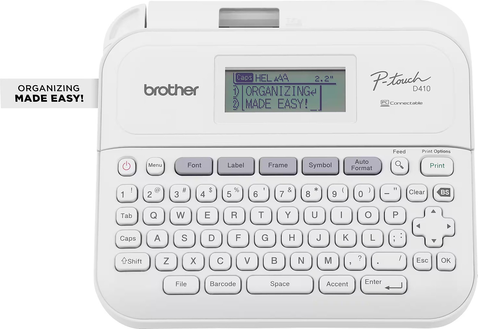 Brother – P-touch PT-D410 Label Printer 18mm 3/4 ” White BRAND NEW FREE SHIPPING