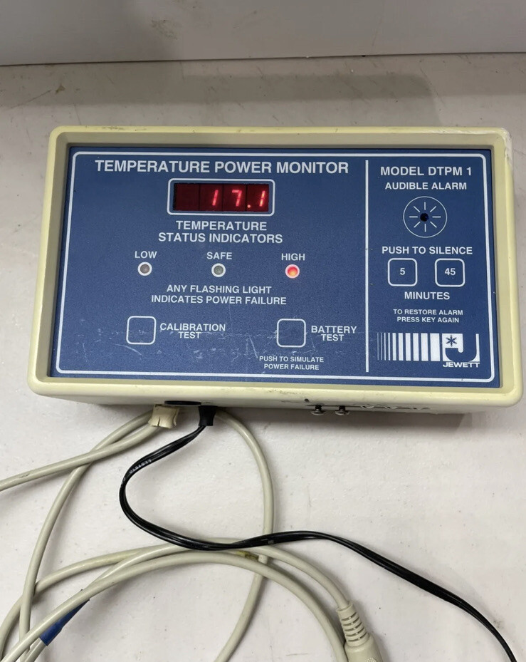 Jewett DTPM1000-1B Cold Storage Temperature Monitor/Alarm Mixed Materials