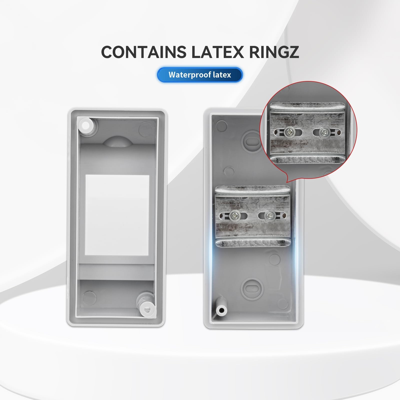 2 Way Circuit Breaker MCB Distribution Protection Box with DIN Rail, IP65 Wat…