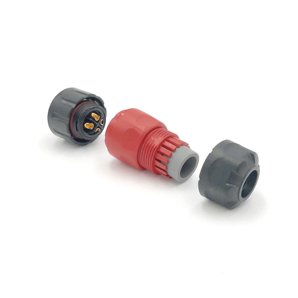 4 Pin Power Connector Female Plug Male Socket Outdoor Waterproof IP67 Signal M20