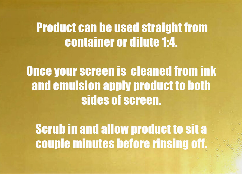 Ecotex® Degreaser For Screen Printing Mesh – All Sizes