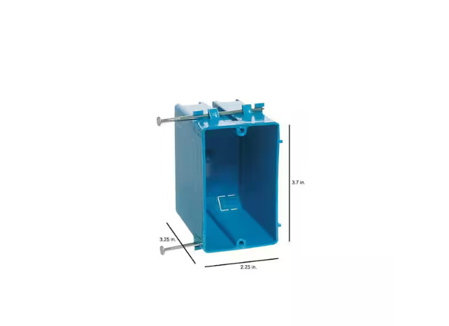 (QTY 100) Carlon 1-Gang Zip 20 Cu. In Non-Metallic Switch/Outlet Box B120A