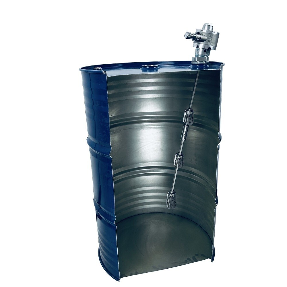 ABURE M1 Air Powered 55 Gallon Drum Mixer, Air Driven Expanding Blade Agitator