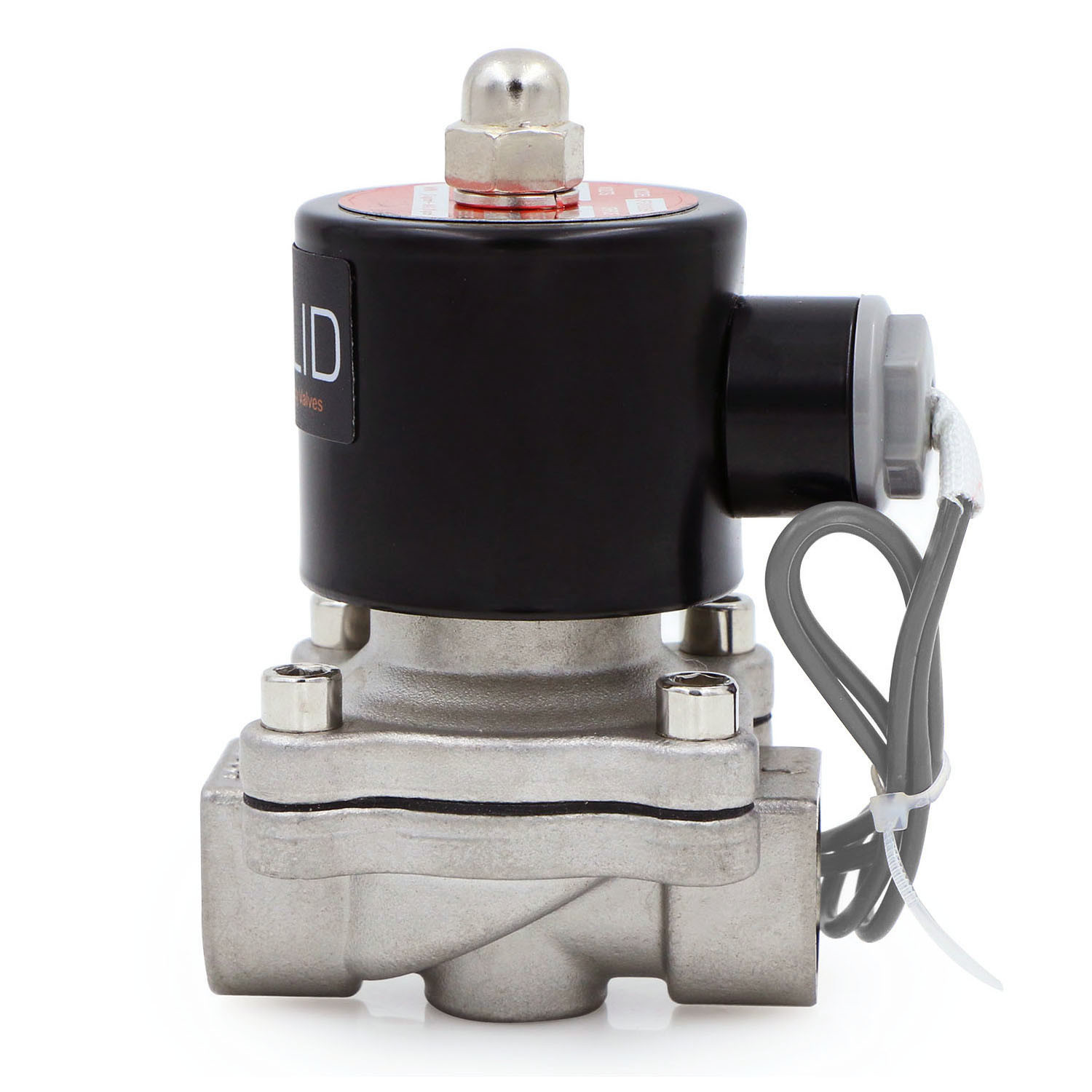 U. S. Solid 1/2″ Stainless Steel Electric Solenoid Valve 24V DC Normally Closed