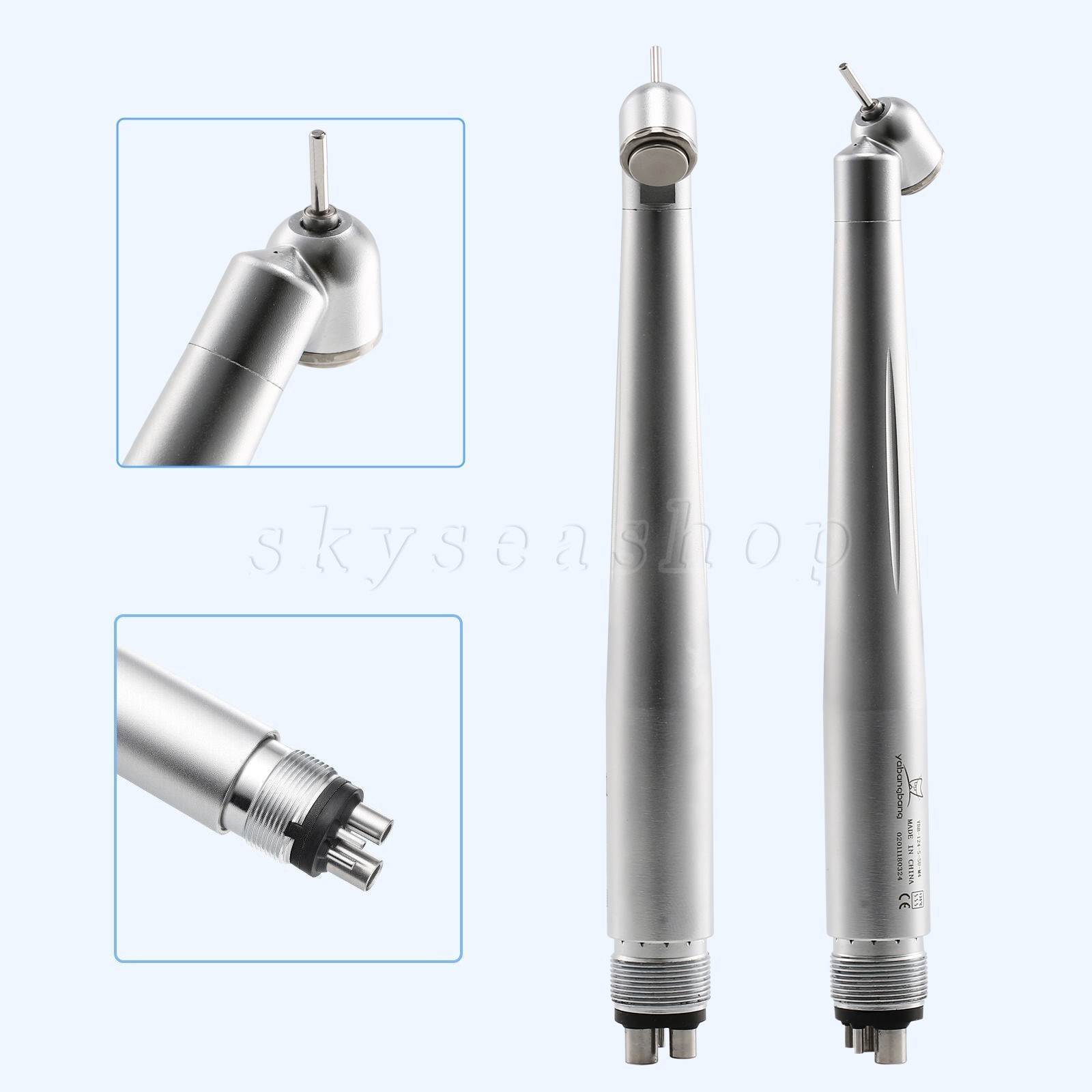 1-10 Dental Surgical Fast Handpiece 4 Hole Midwest 45 Degree Angle Rear Exhaust