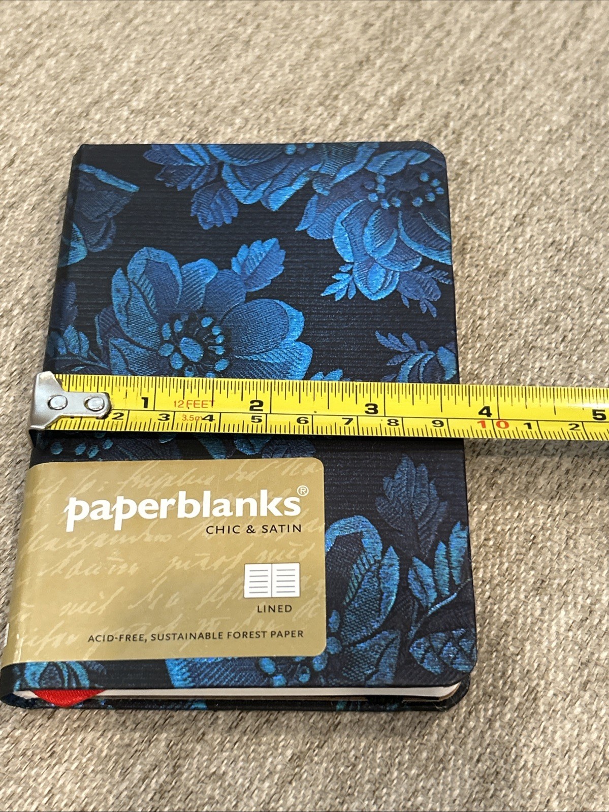 paperblanks Chic & Satin Blue Muse Mini Journal Momento Pouch Sewn Binding 176pg