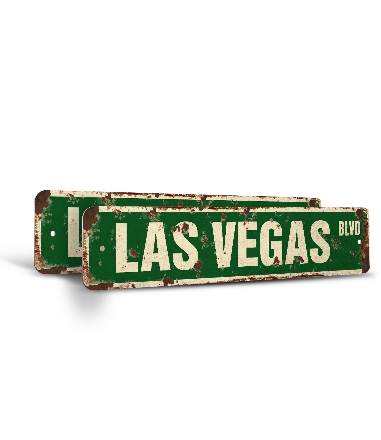 LAS VEGAS BLVD Vintage Style Street Sign casinos entertainment shows musicals