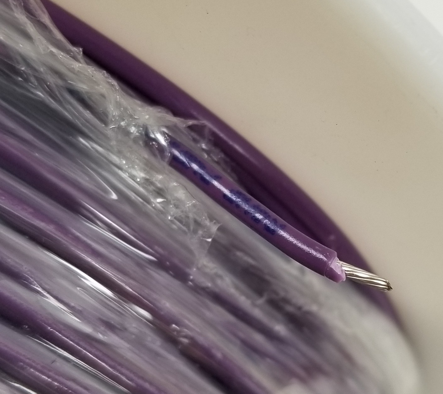 1000′ Alpha 3053 VI001 20AWG Stranded HookUp Wire Violet PVC 300V NEW