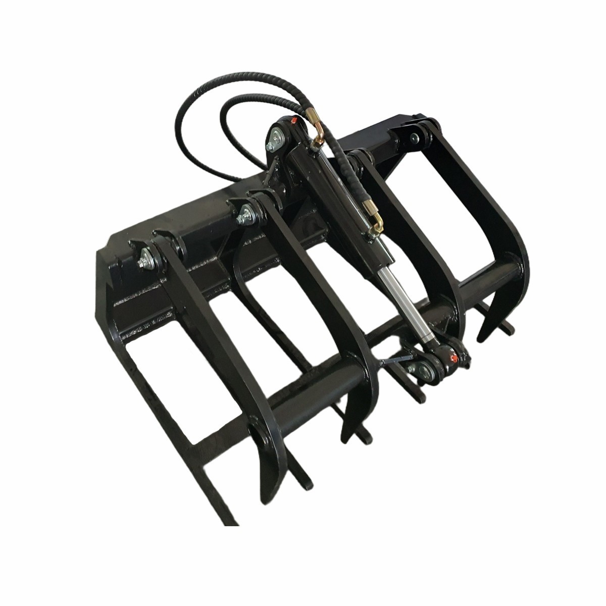 Agrotk 39in Grapple Attachment Hydrualic Wood Grabber Bucket For Mini Skid Steer