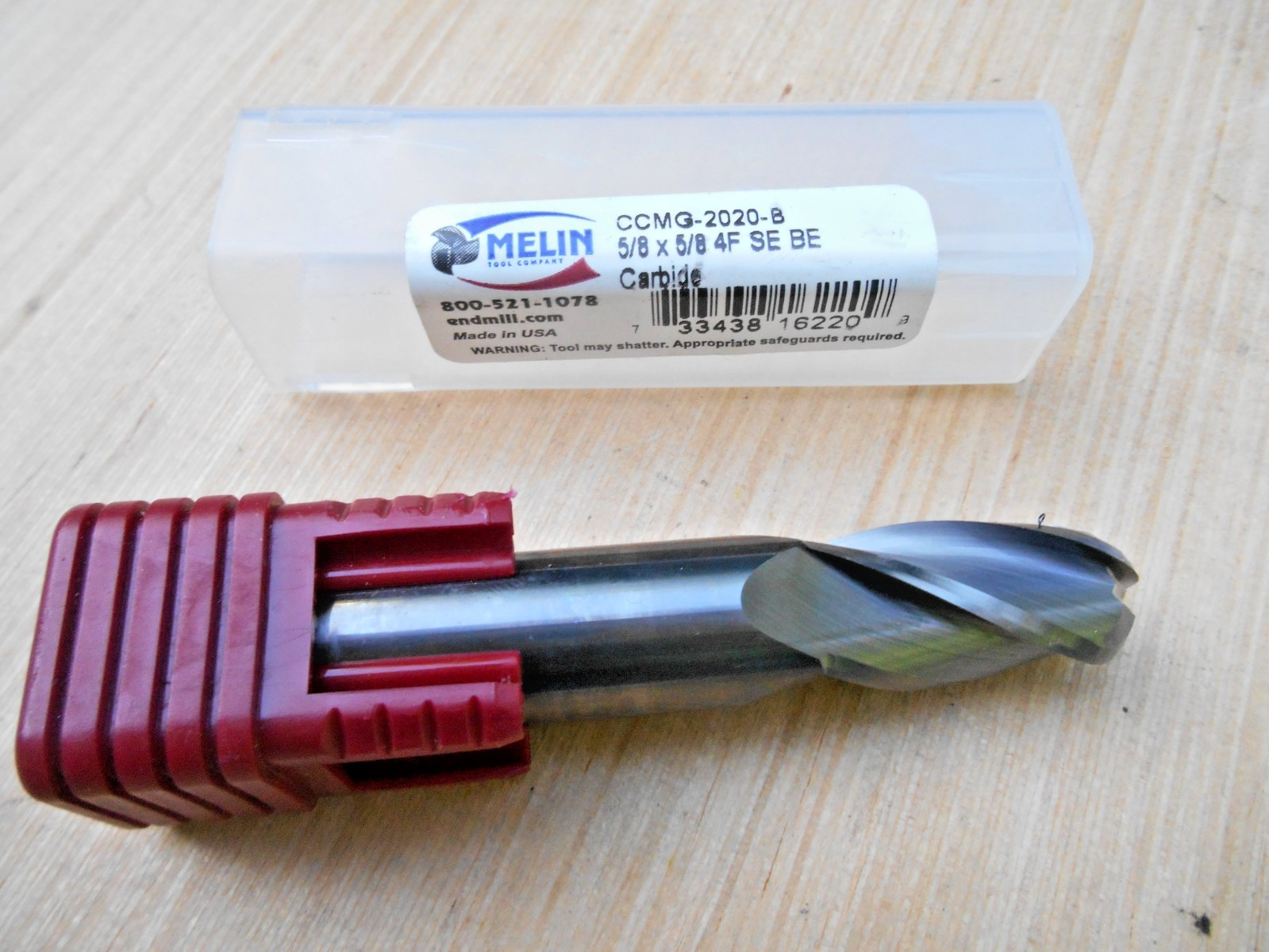 Melin 5/8″ x 5/8″ x 1-1/4″ x 3-1/2″ 4F Carbide Ball End Mill #CCMG-2020-B