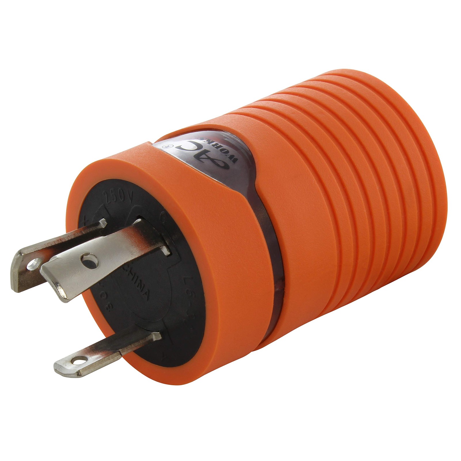L6-30P 30-Amp 250-Volt Locking Plug to NEMA 6-20R 15/20-Amp 250-Volt Female C…