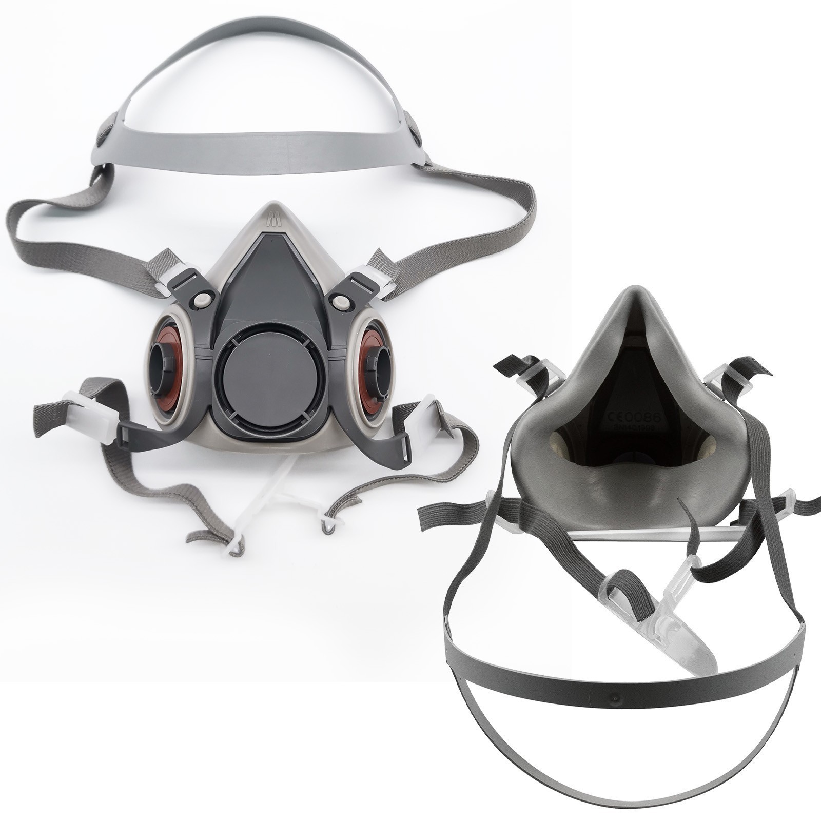 6200 Respirator Gas Mask Half Face with 2097 Filter Goggles Set for Epoxy Dust P