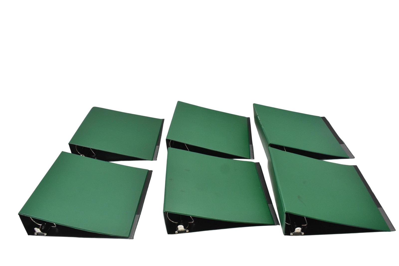 Lot Of 6 Avery Green Daily Use Binders Front Insert Pocket Vinyl Office