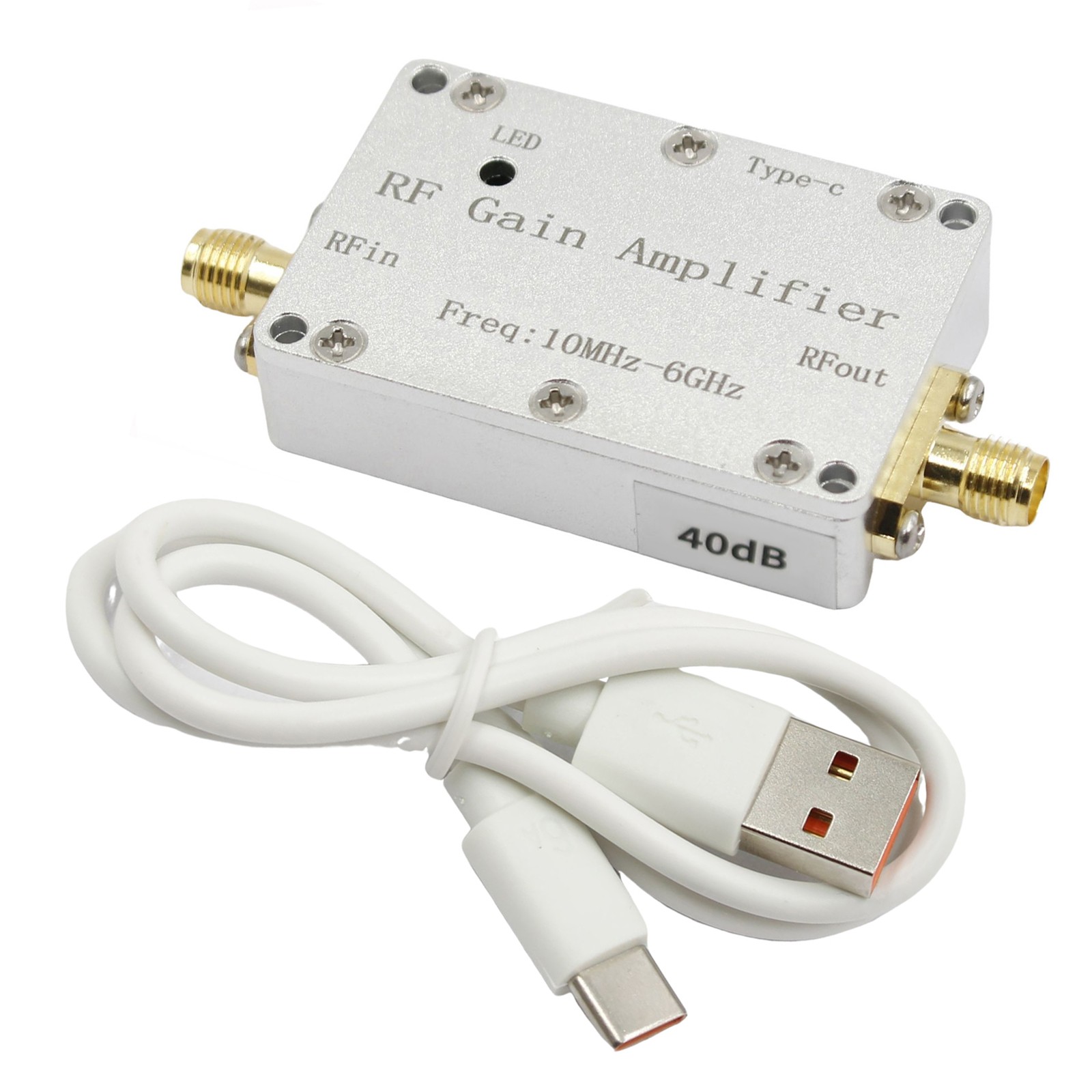 10M-6GHz RF Amplifier 40dB High Gain Driver Receiving Amplifier Signal Module