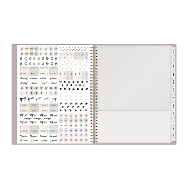 2026 Weekly/Monthly Planner 8.5"x11" Muted Lilac
