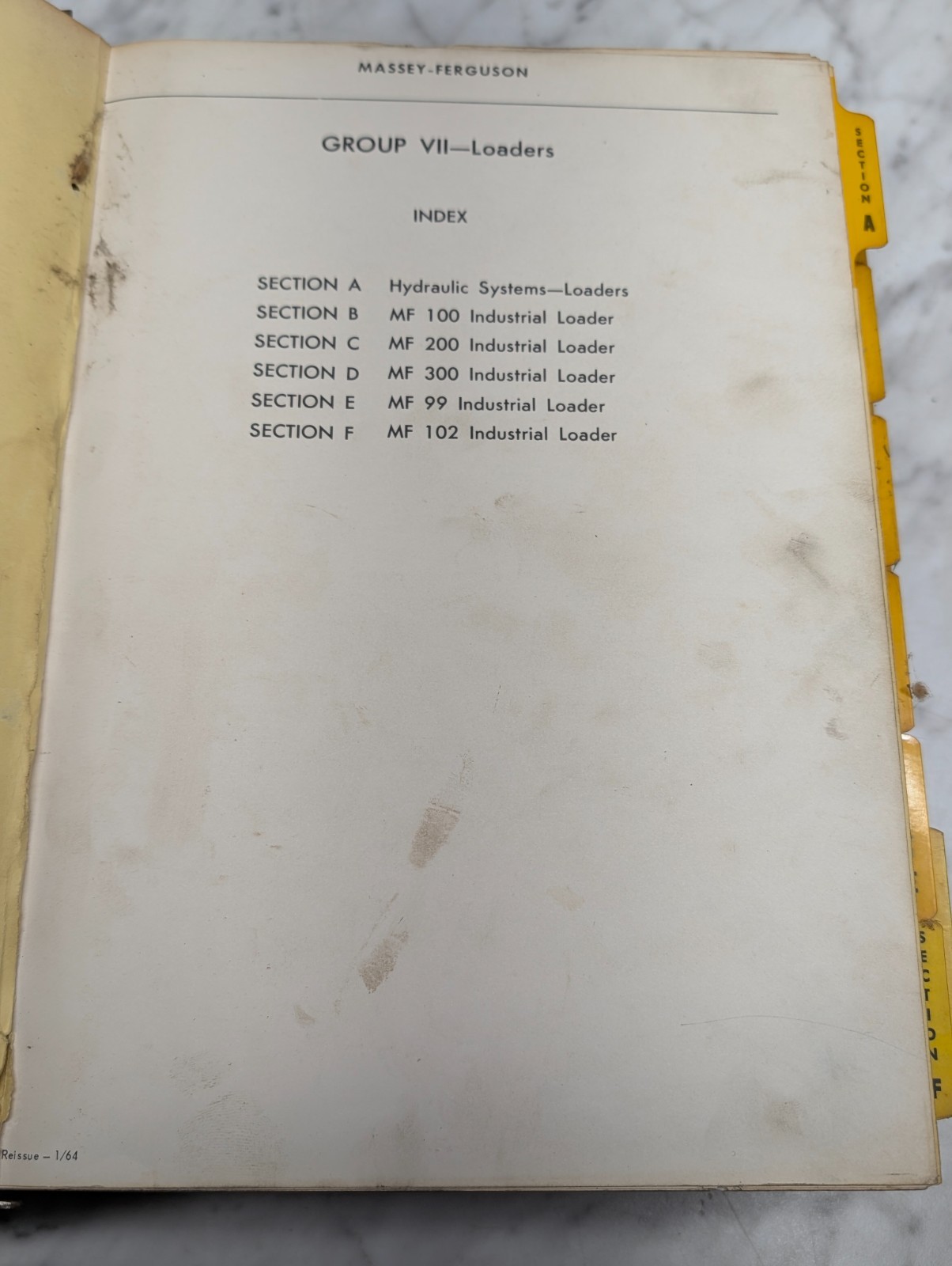 Massey-Ferguson Technical Maintenance Service Manual 5 Volumes Tractors+ MF 1969