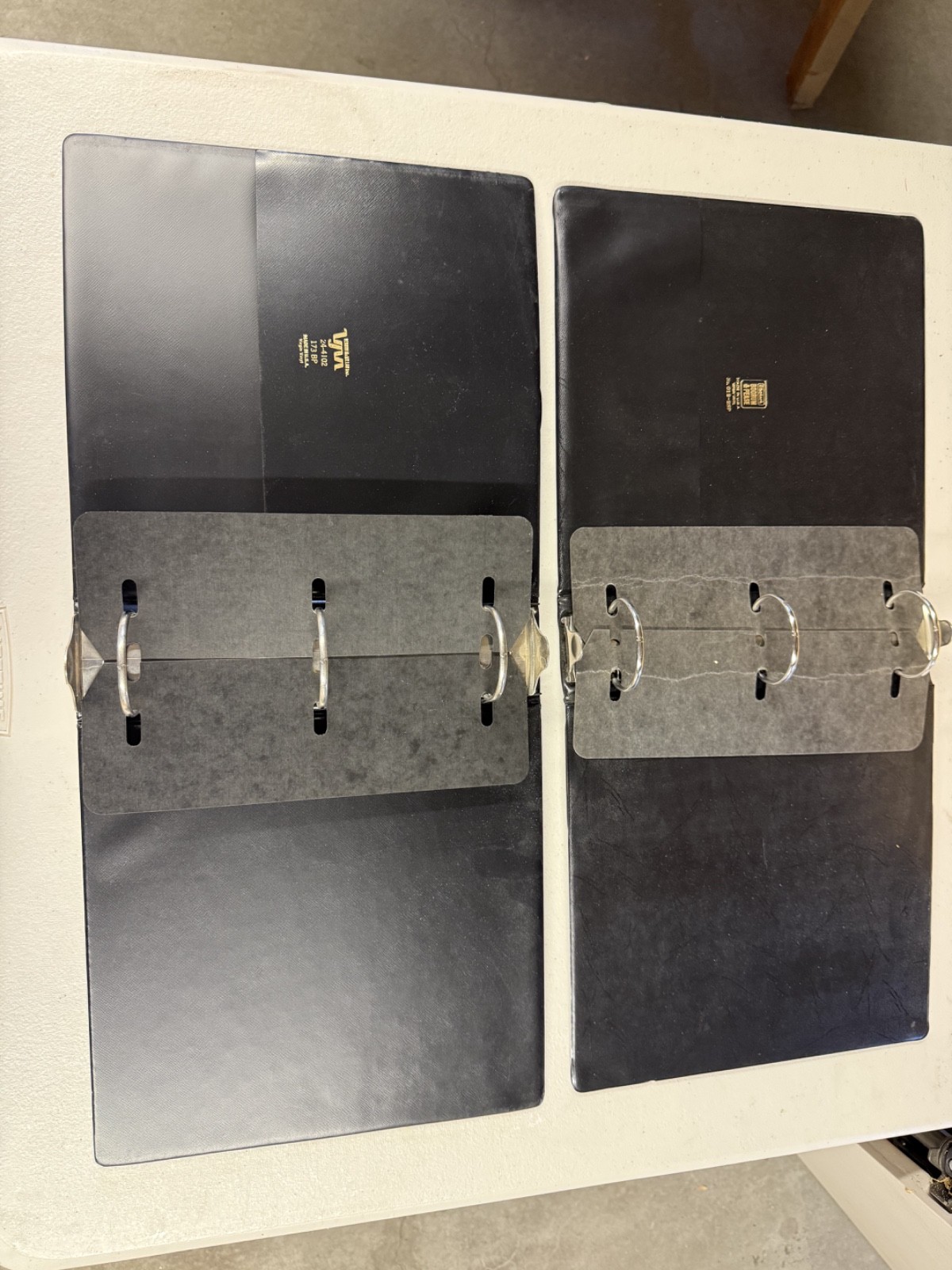 Lot of 3 Boorum & Pease Vintage Standard 012-2SP 3-Ring Binder Vinyl & 1 VM