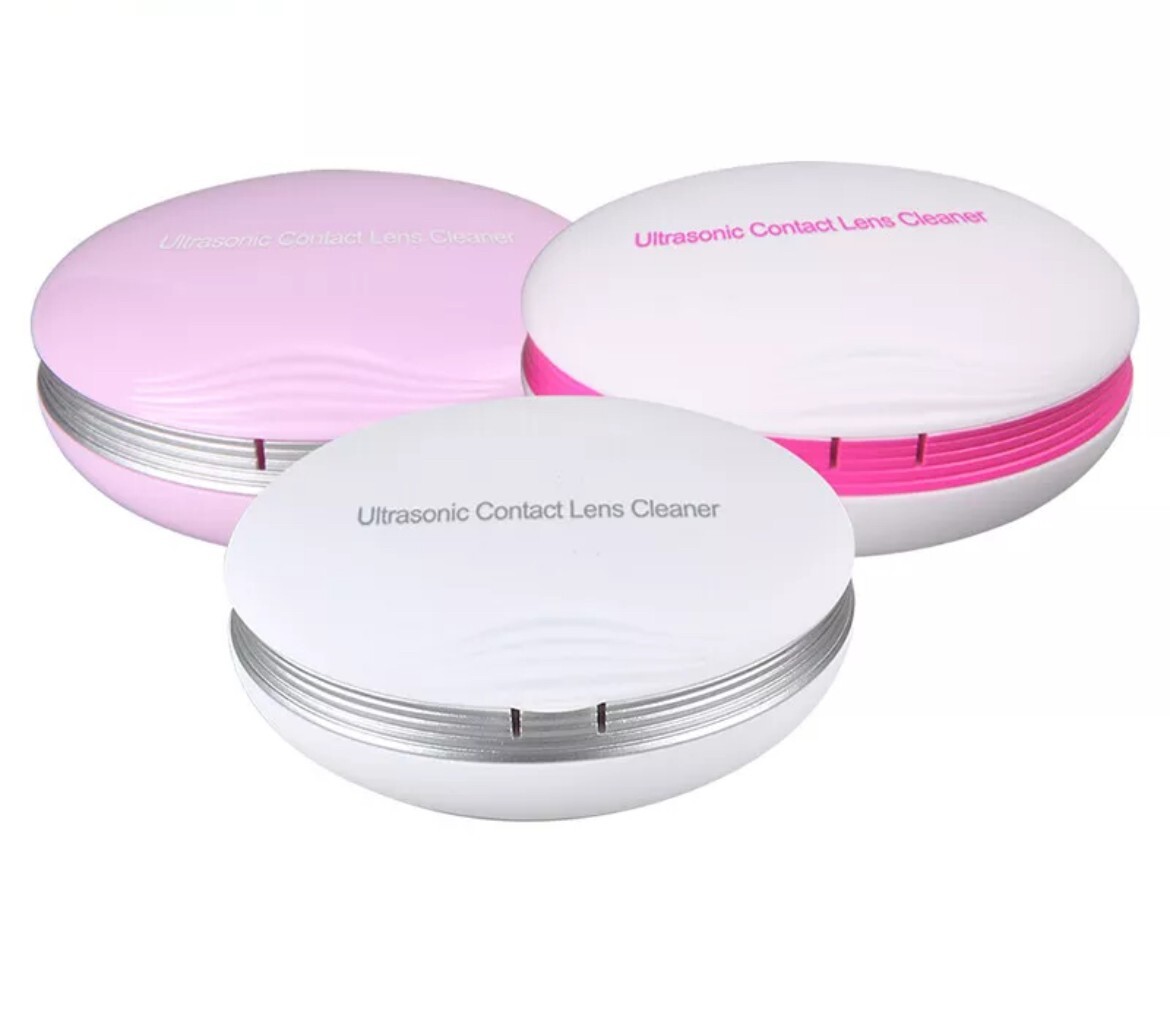 Portable USB Ultrasonic Contact Lens Cleaner CE-3500 for Daily Use Travel SILVER