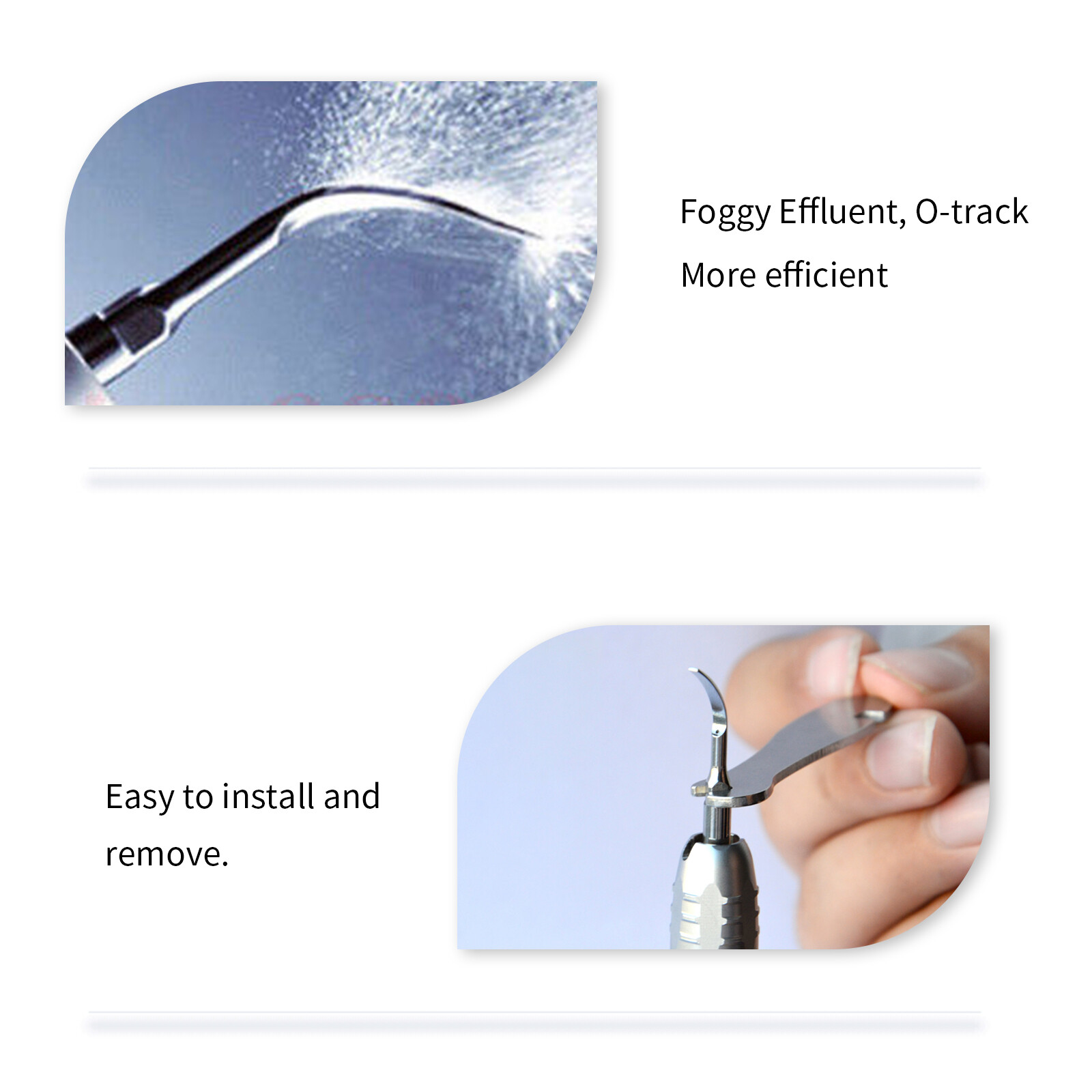 Dental Ultrasonic Air Scaler Handpiece 4 Hole +Scaling Perio Tips G1,G2,G4 SA