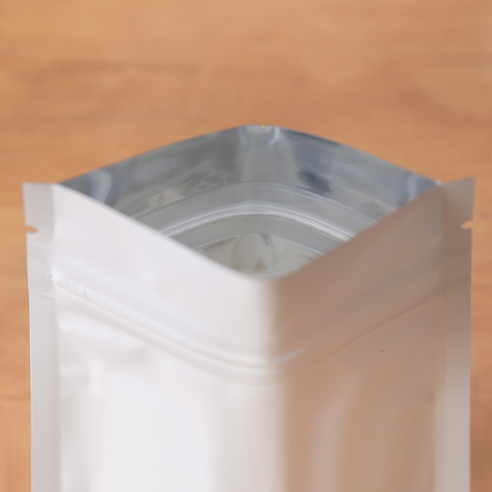 100/200/500 Matte White Mylar Foil Smell Proof Reclosable Zipper Seal Lock Bags