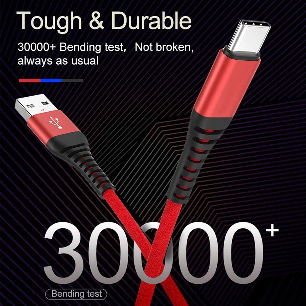 Type C Charger Cable Fast Charging Cord USB A to USB C Cell Phone