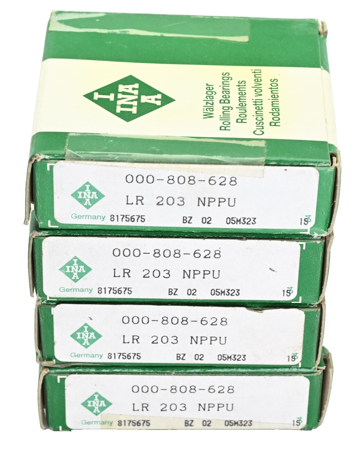 Lot of 4x INA LR203-NPPU 17 x 47 x 12mm Yoke-type track roller Bearings