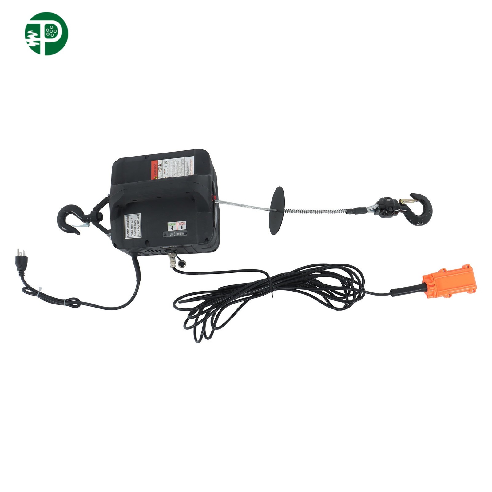 3-in-1 Electric Hoist Winch Crane Dual Remote Overload Safety 1100LBS/500kg