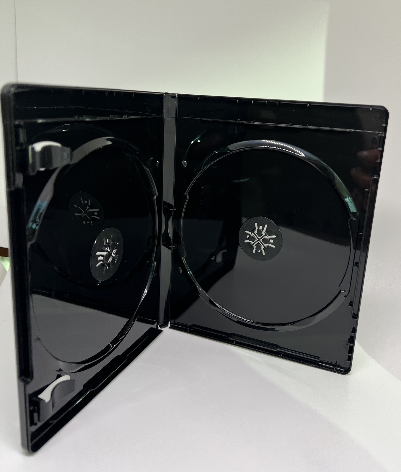 5 PCS NEW 12mm Double Blu-Ray DVD Case, Embossed Blu-Ray Logo, Black,YH28-12MM