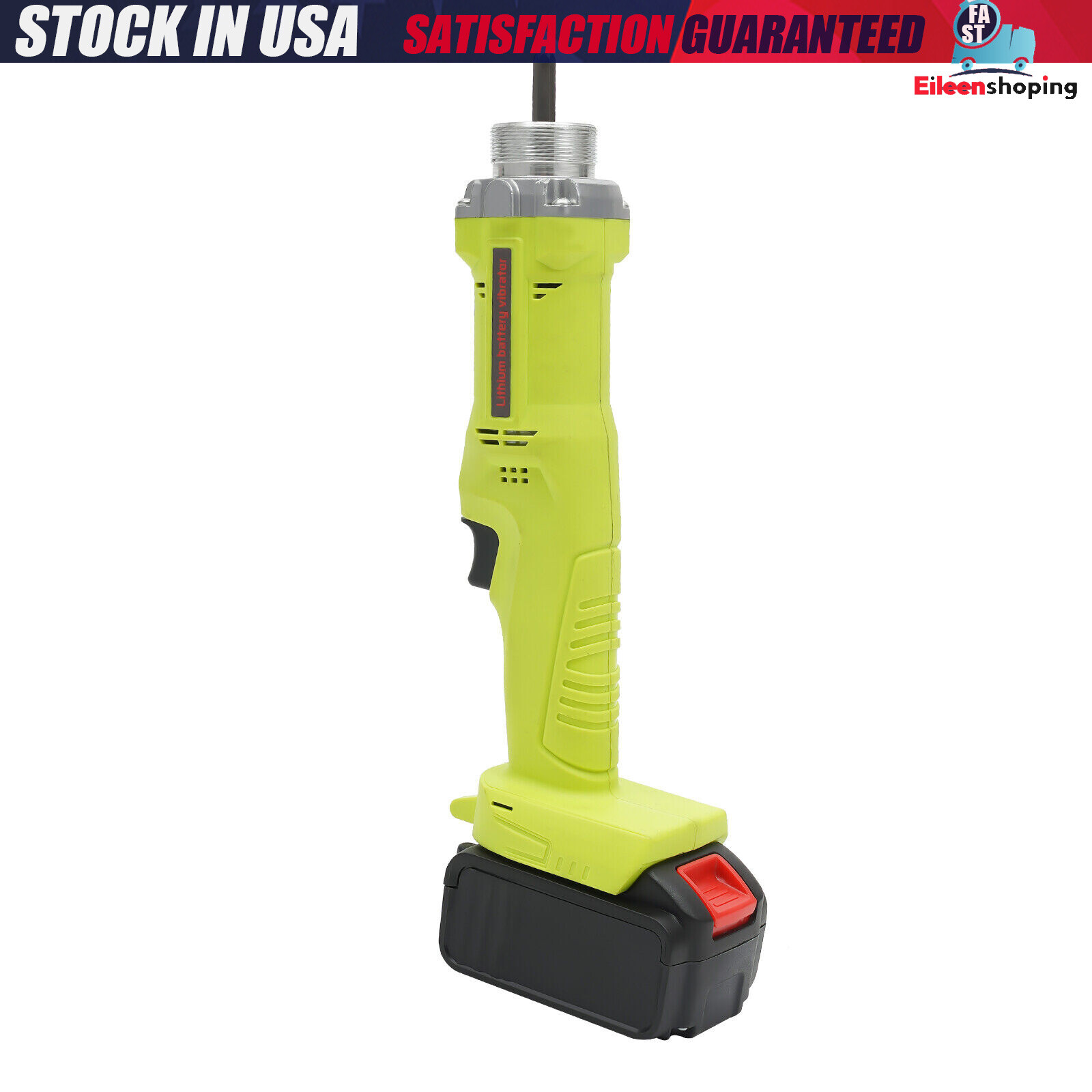 NEW! Cordless Handheld Concrete Vibrator with Battery & Battery Charger 29000rpm