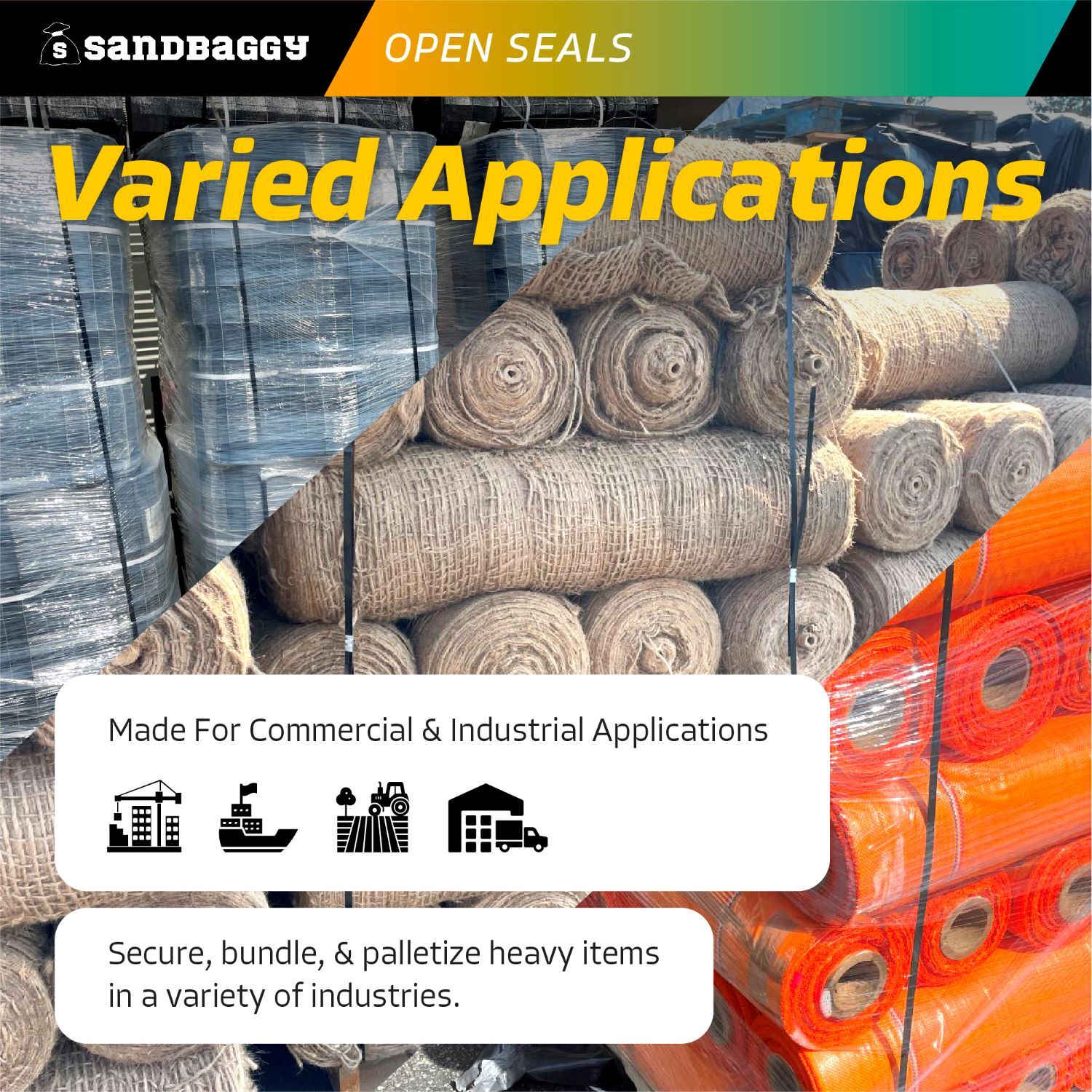 Sandbaggy 1/2″ x 1¼” Open Steel Strapping Seals – Galvanized (Rust Resistant)