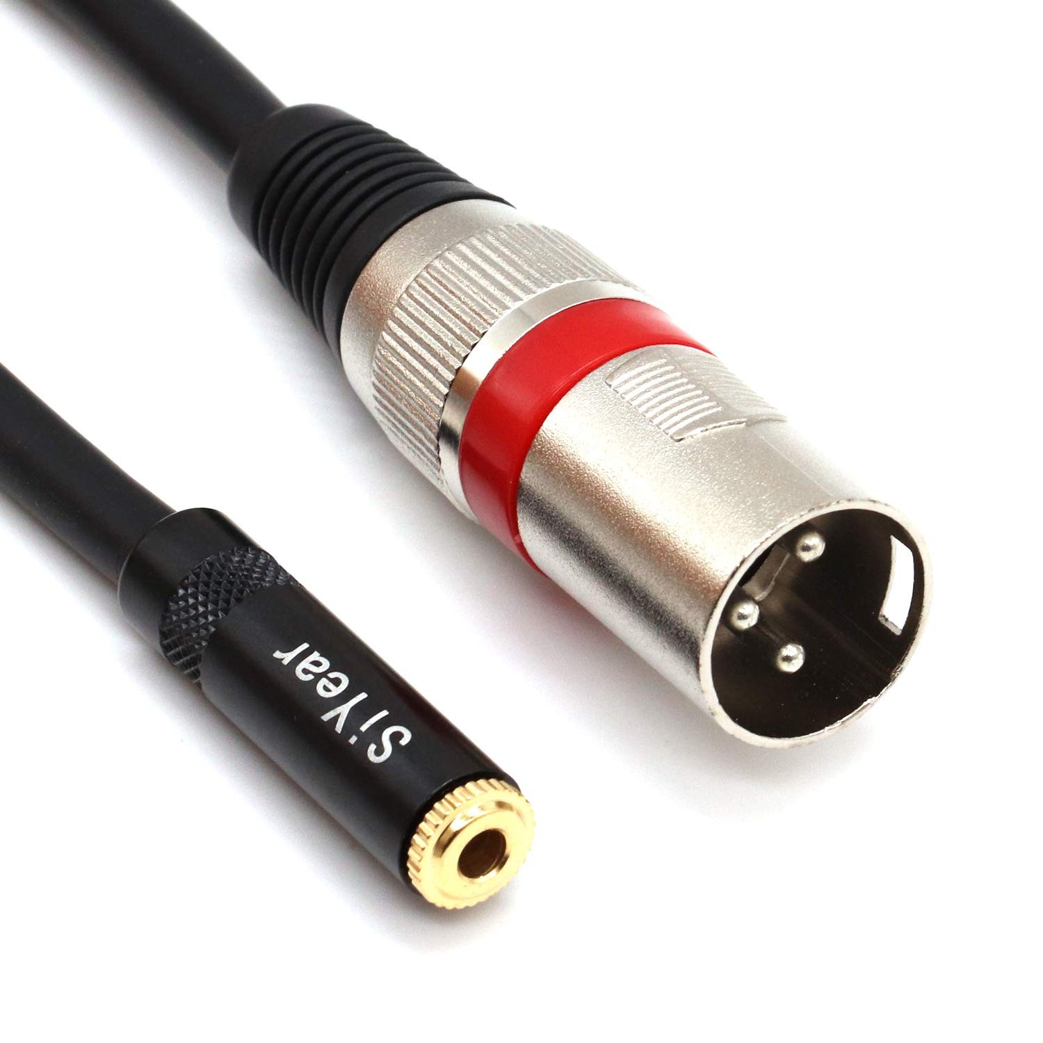 0.5m 3.5mm Female Mini Jack Stereo To XLR 3 Pin Male Microphone Cable Adapts