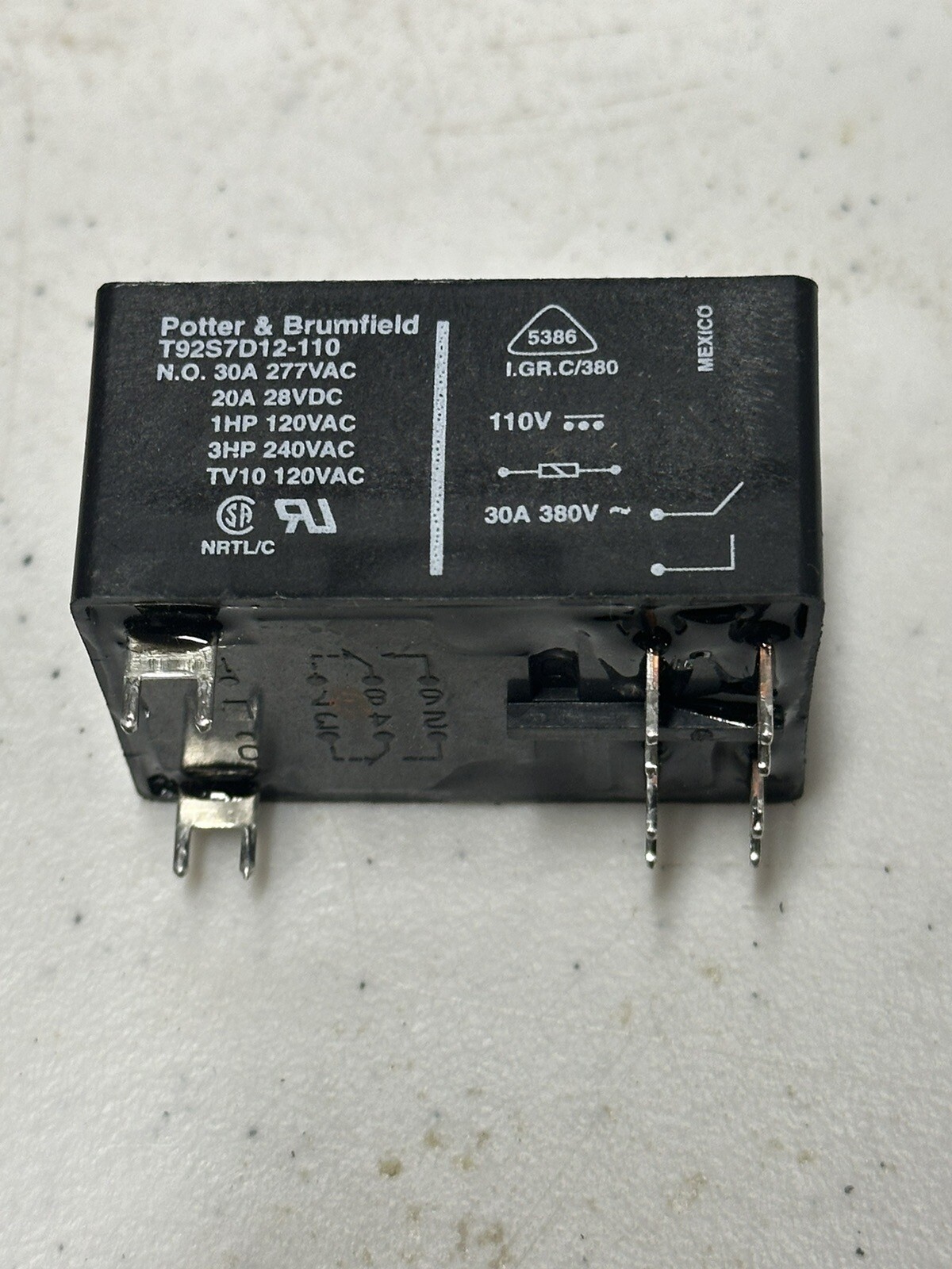 General Purpose T92S7D12-110 Potter & Brumfield Relay Brand New Free Shipping