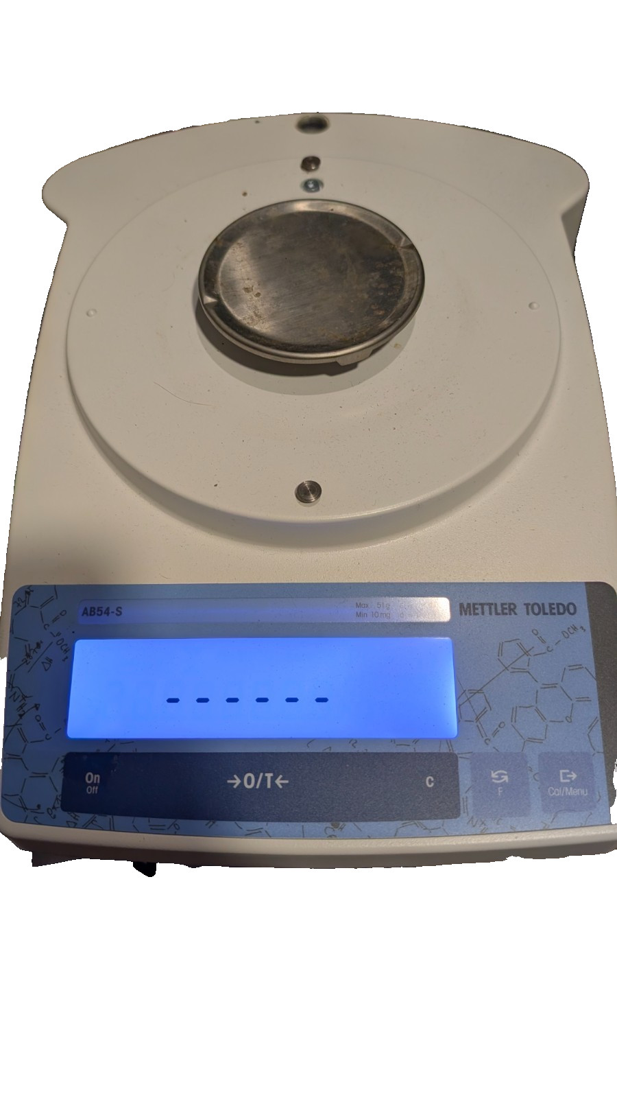 Mettler Toledo AB54-S Analytical Lab Balance Scale 51g / 0.1mg — Powers On As-Is