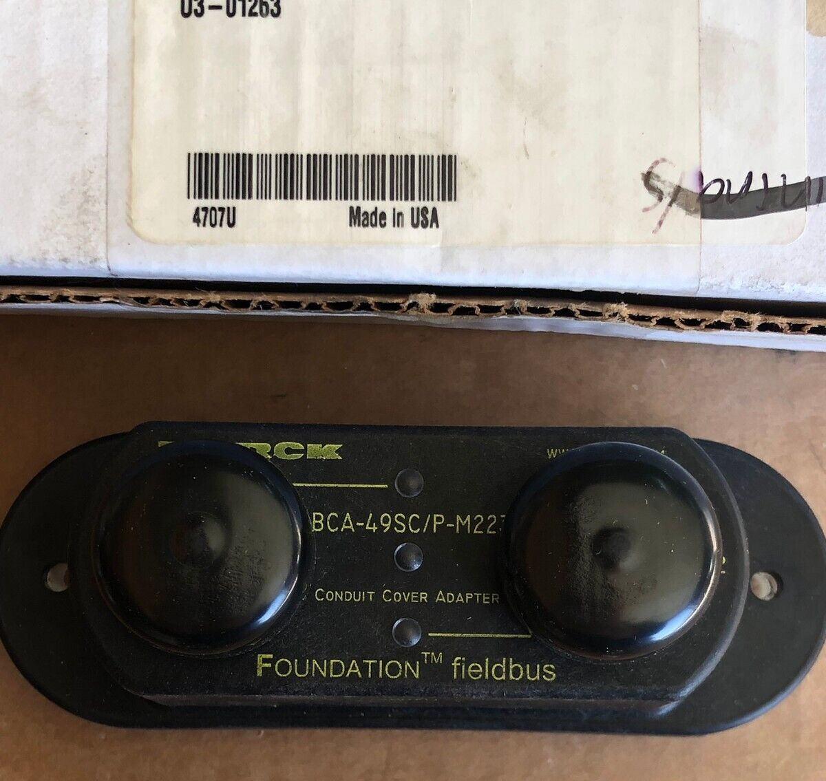 TURCK BCA-49SC/P-M223 BUS CONDUIT ADAPTER BCA49SCPM223 FOR FIELDBUS SYSTEMS